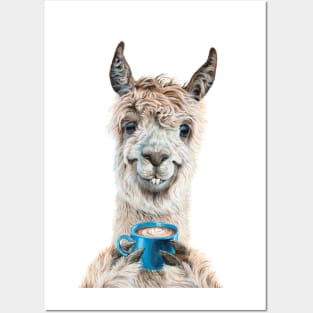 Llama Latte Posters and Art